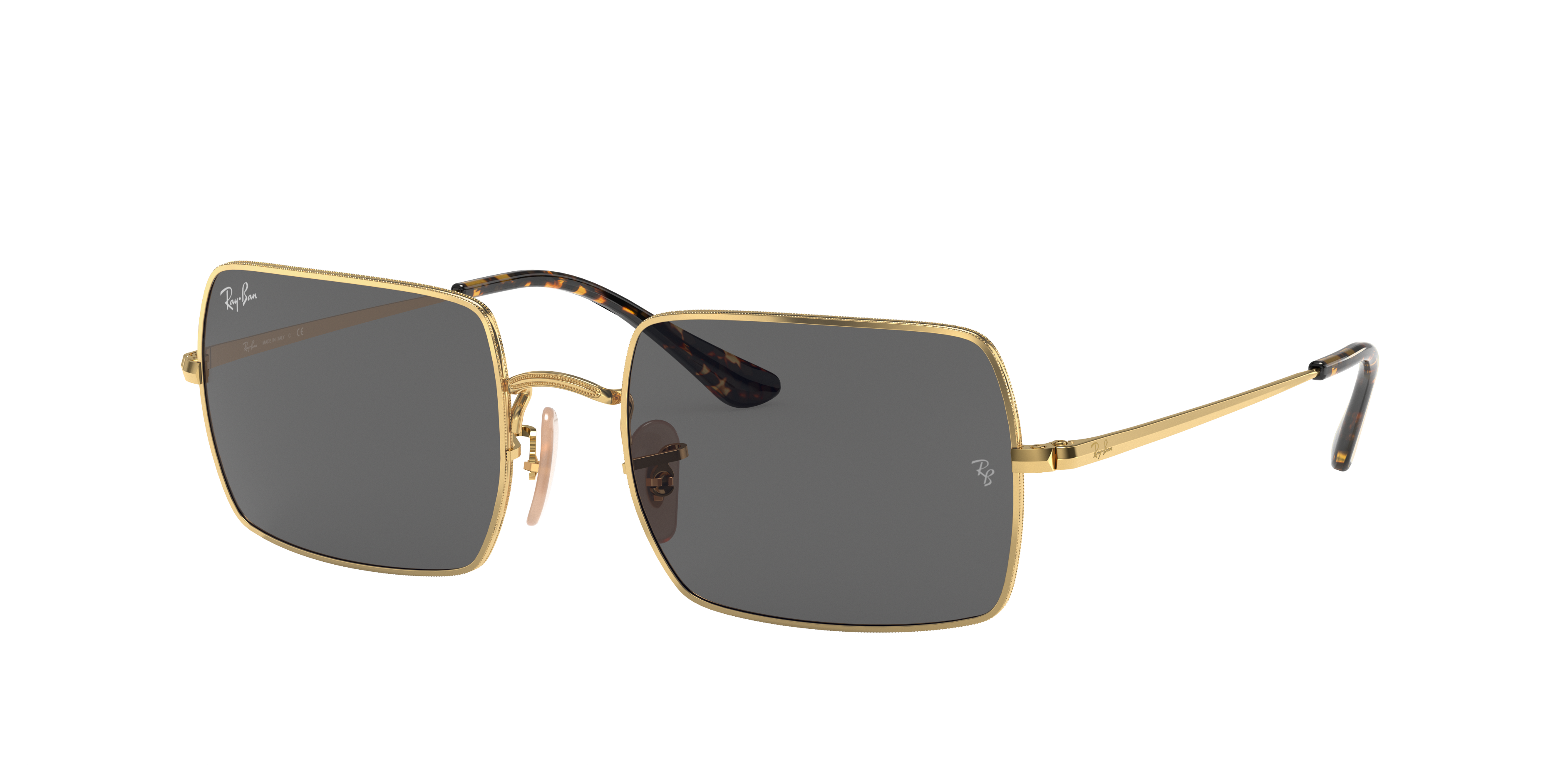 conservatief elektrode Iets Rectangle 1969 Sunglasses in Gold and Dark Grey | Ray-Ban®
