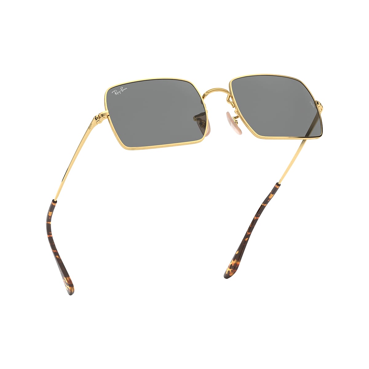Rectangle 1969 Sunglasses in Gold and Dark Grey | Ray-Ban®