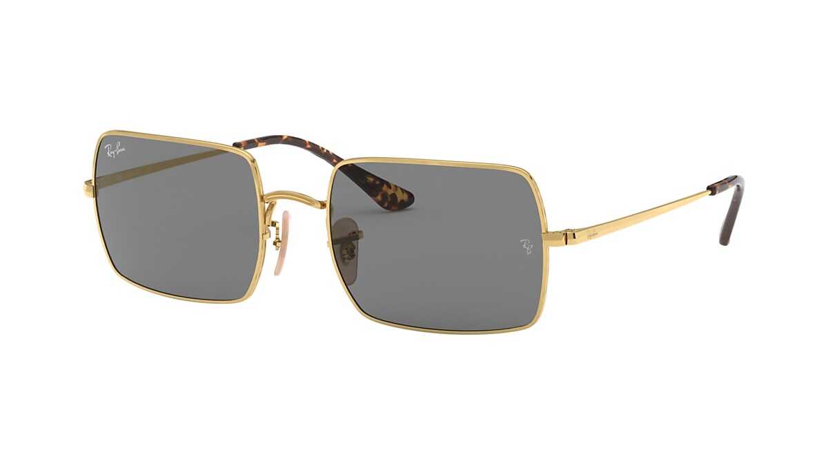 Rectangle 1969 Sunglasses in Gold and Dark Grey | Ray-Ban®