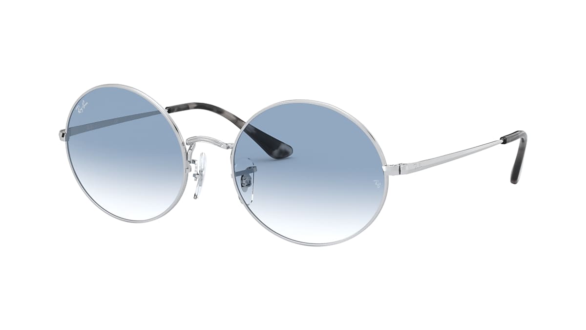 OVAL 1970 Sunglasses in Silver and Blue - RB1970 | Ray-Ban® US