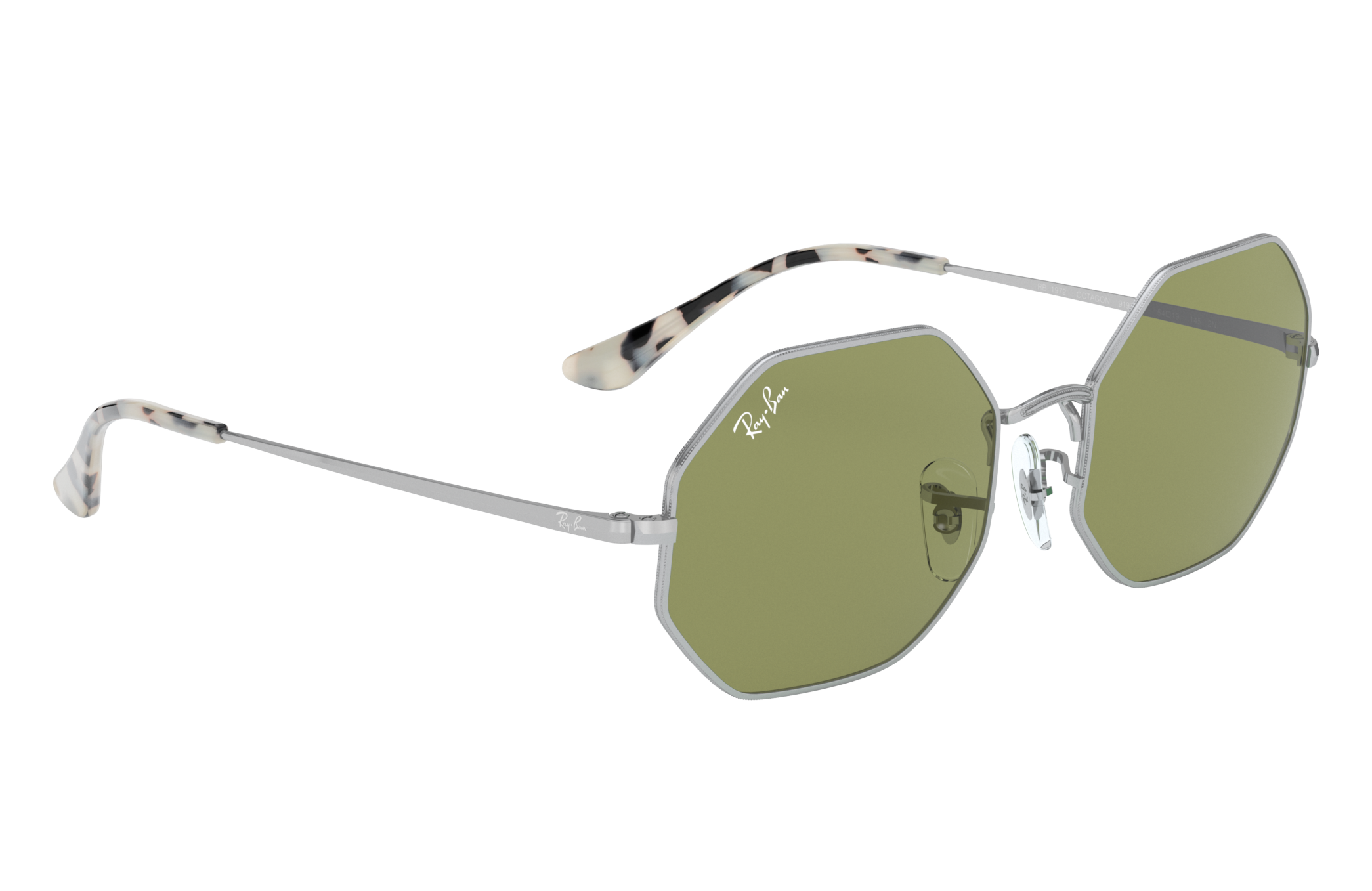 ray ban octagonal silver