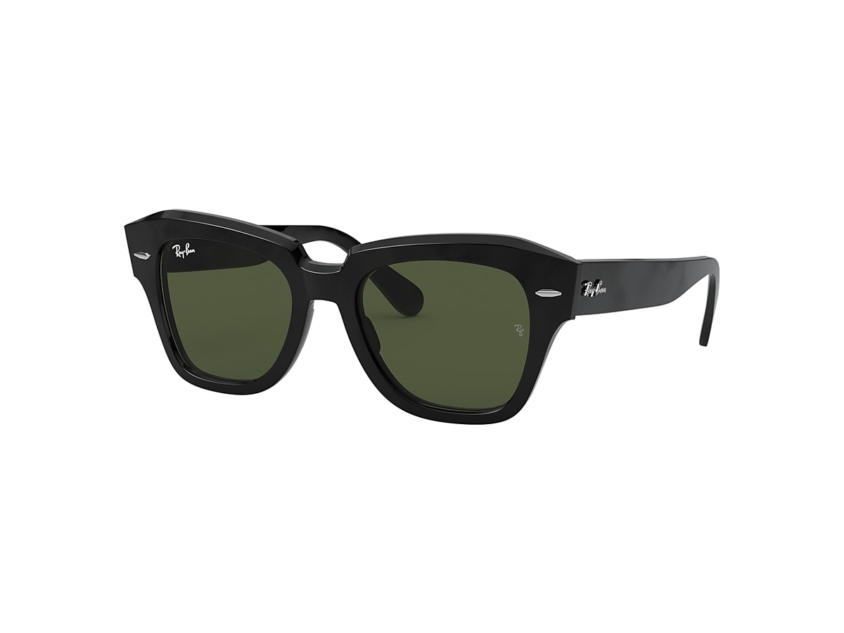 permanecer Moretón comprador STATE STREET Sunglasses in Black and Green - RB2186 | Ray-Ban® US