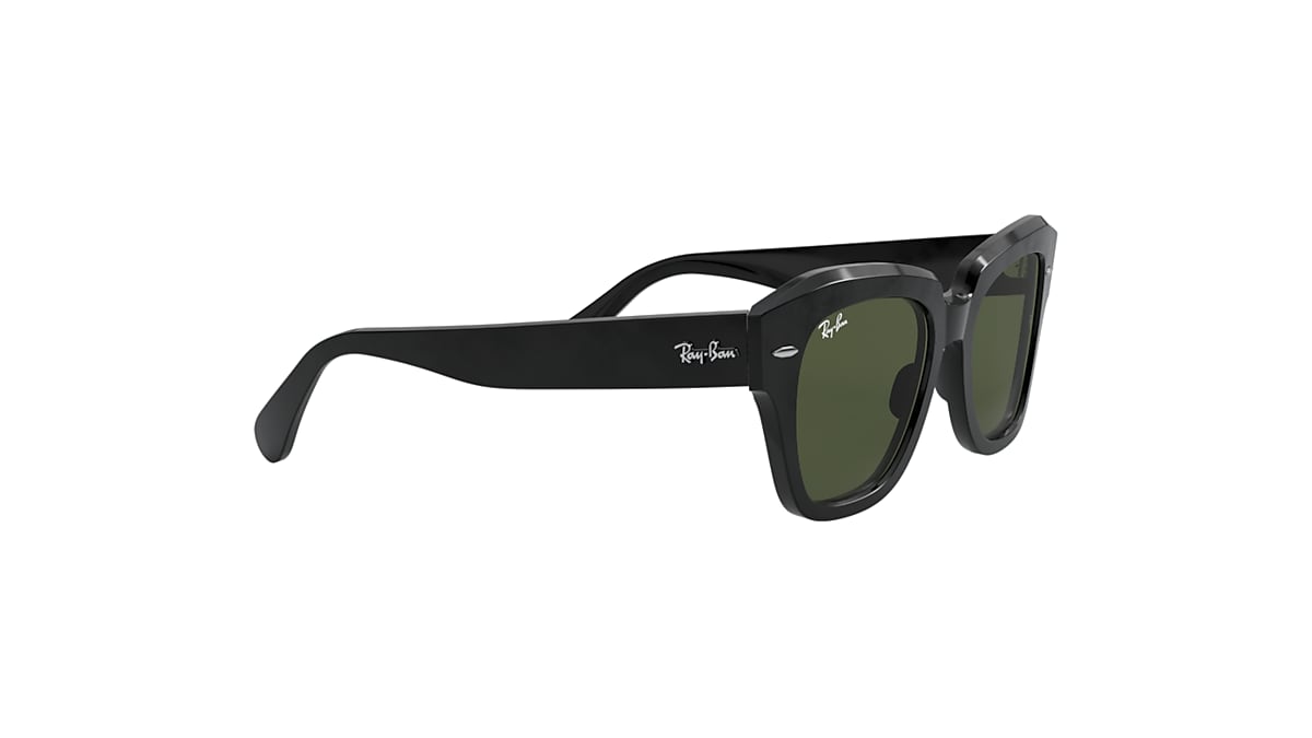 erectie eiwit onhandig State Street Sunglasses in Black and Green | Ray-Ban®