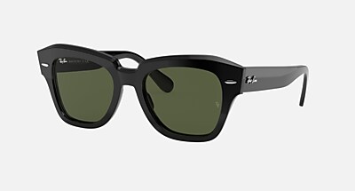 STATE STREET Sunglasses in Black and G-15 Green - RB2186 | Ray-Ban®