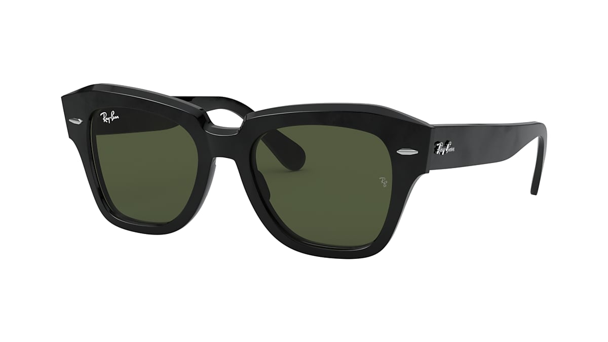 State Street Sunglasses in Black and Green | Ray-Ban®