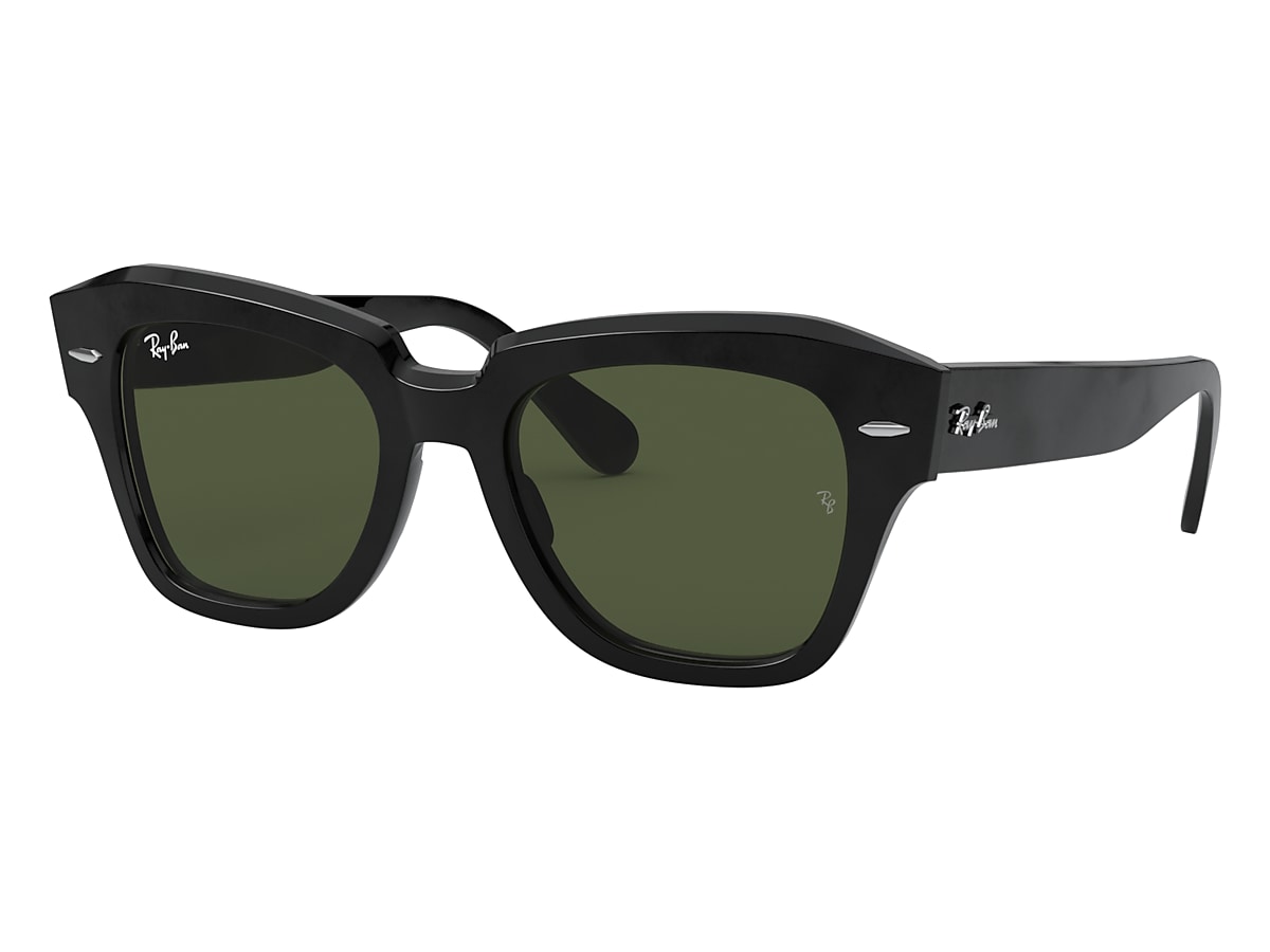 State Street Sunglasses in Black and Green | Ray-Ban®