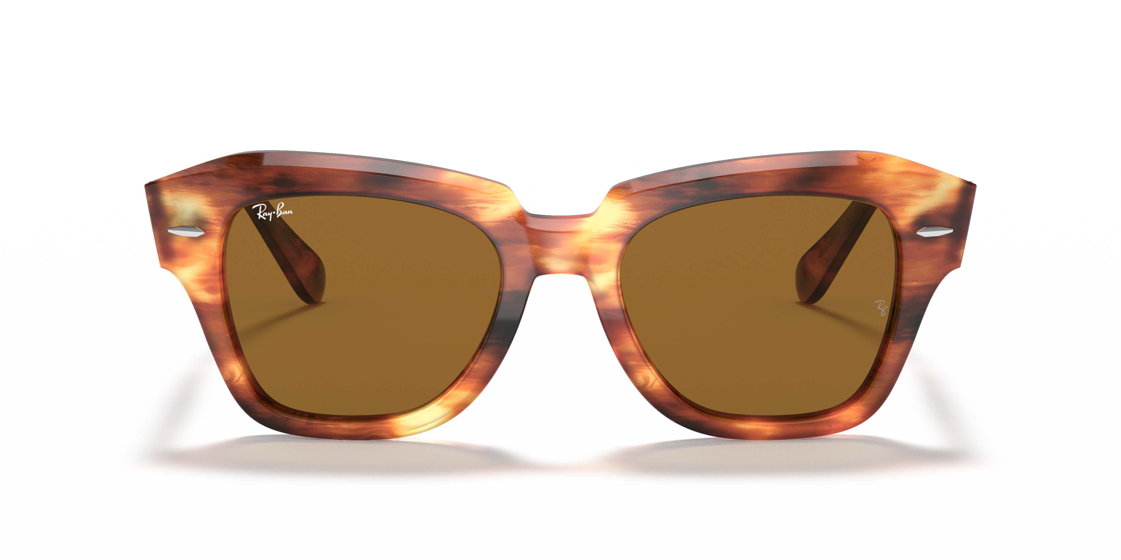 ray ban state street brown tortoise