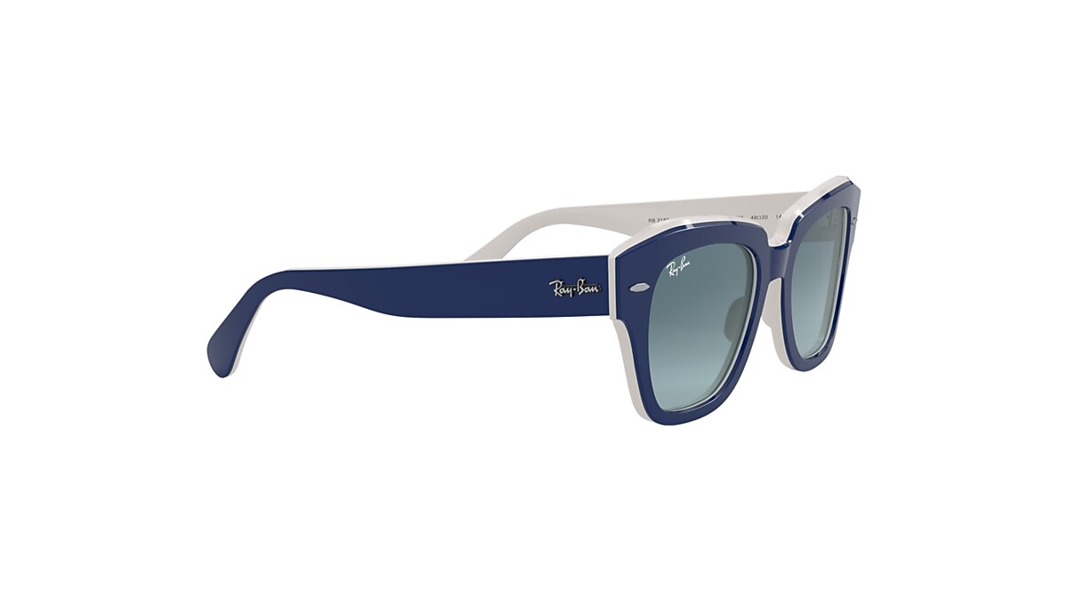 STATE STREET Sunglasses in Blue and Blue Gradient - RB2186