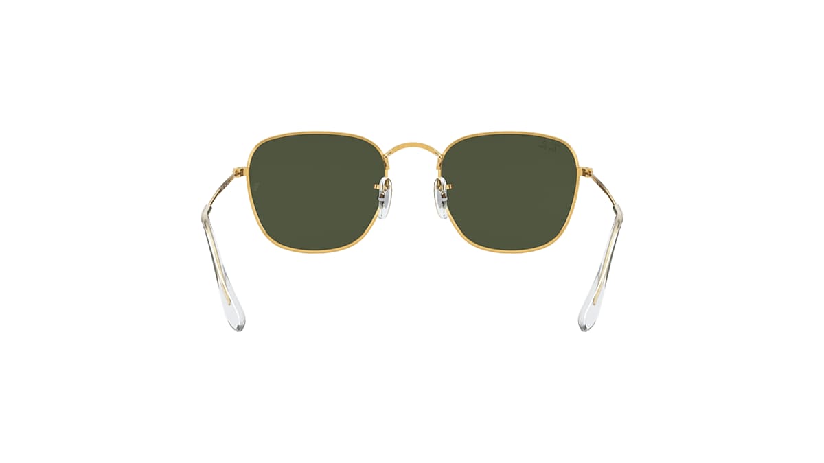 Ray-Ban ゴールドフレーム　グリーンスモークレンズサングラス Amazon | Ray-Ban(レイバン) RB3857 フランクスクエアサングラス