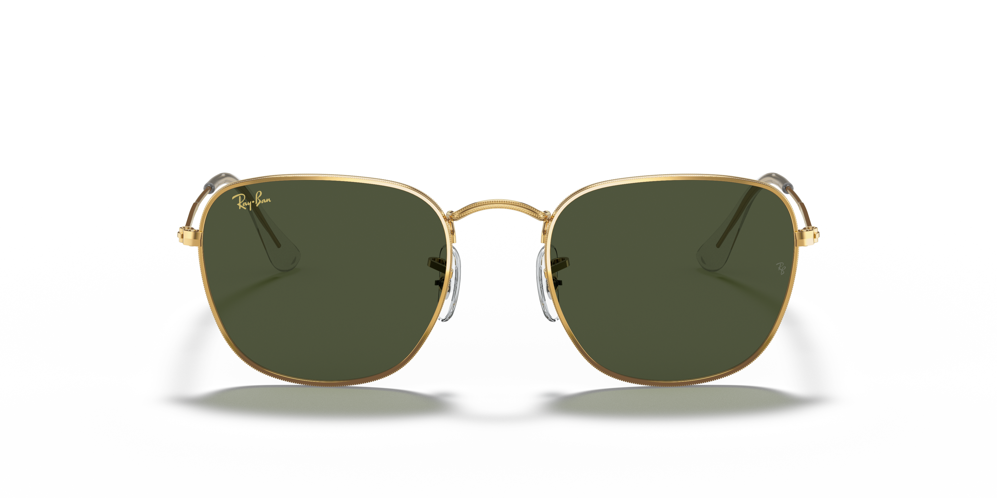 ray ban gold and green