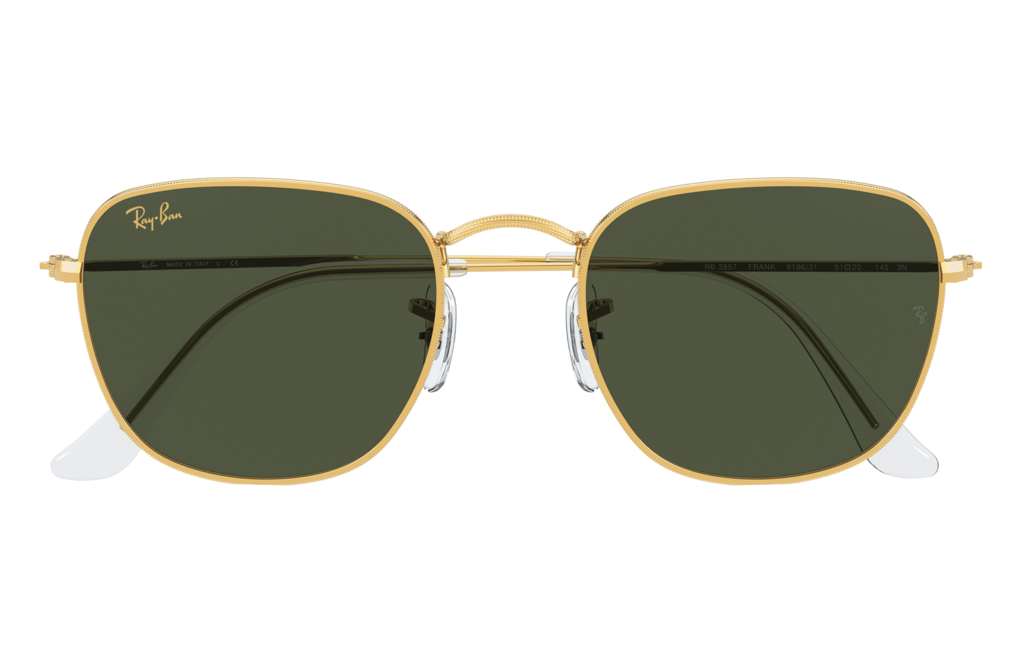 Frank Legend Gold Sunglasses in Gold and Green | Ray-Ban®