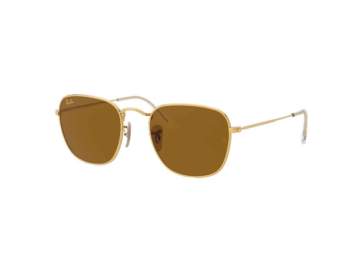 Frank Legend Gold Sunglasses in Gold and Brown | Ray-Ban®