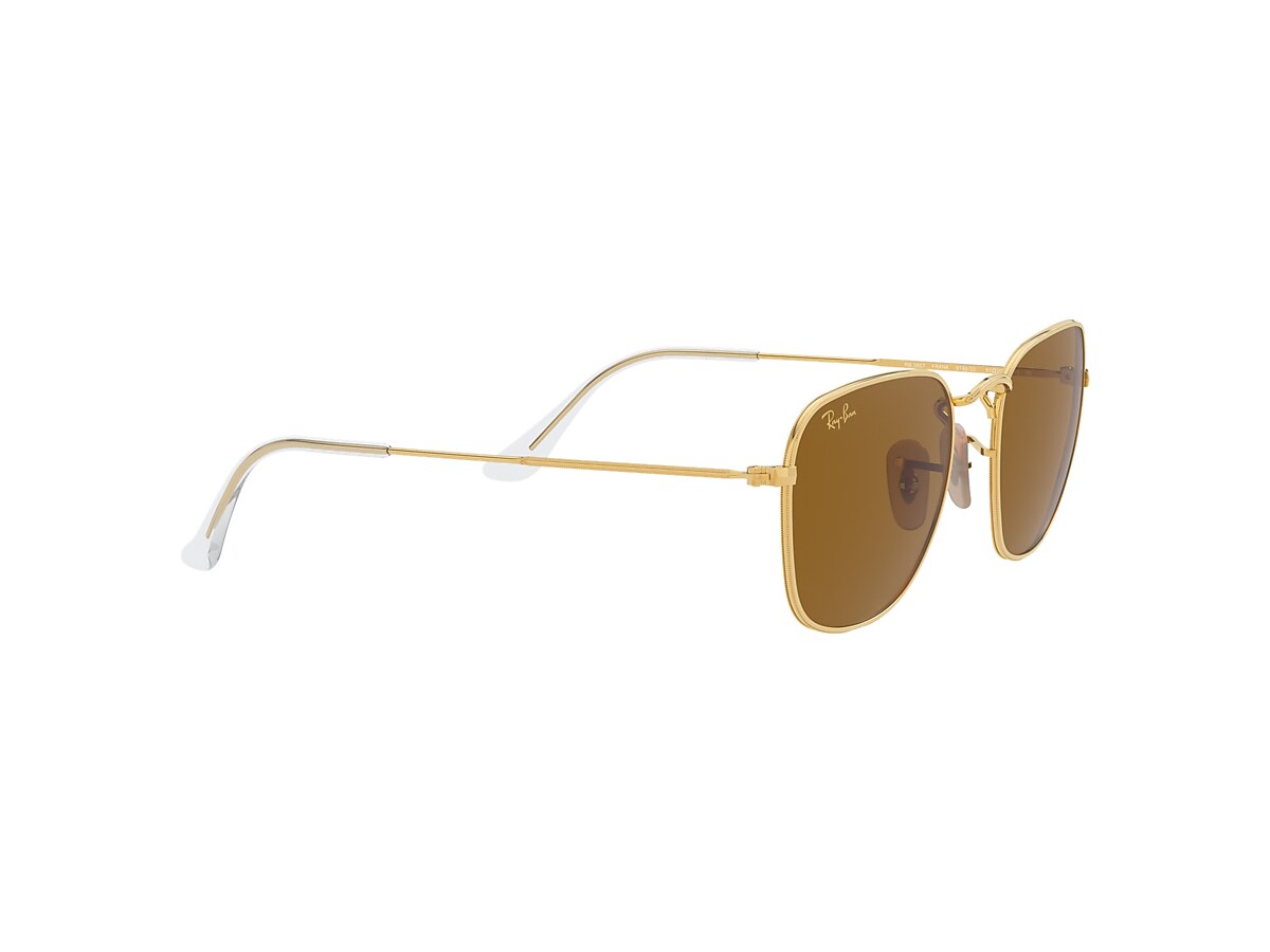 Frank Legend Gold Sunglasses in Gold and Brown | Ray-Ban®