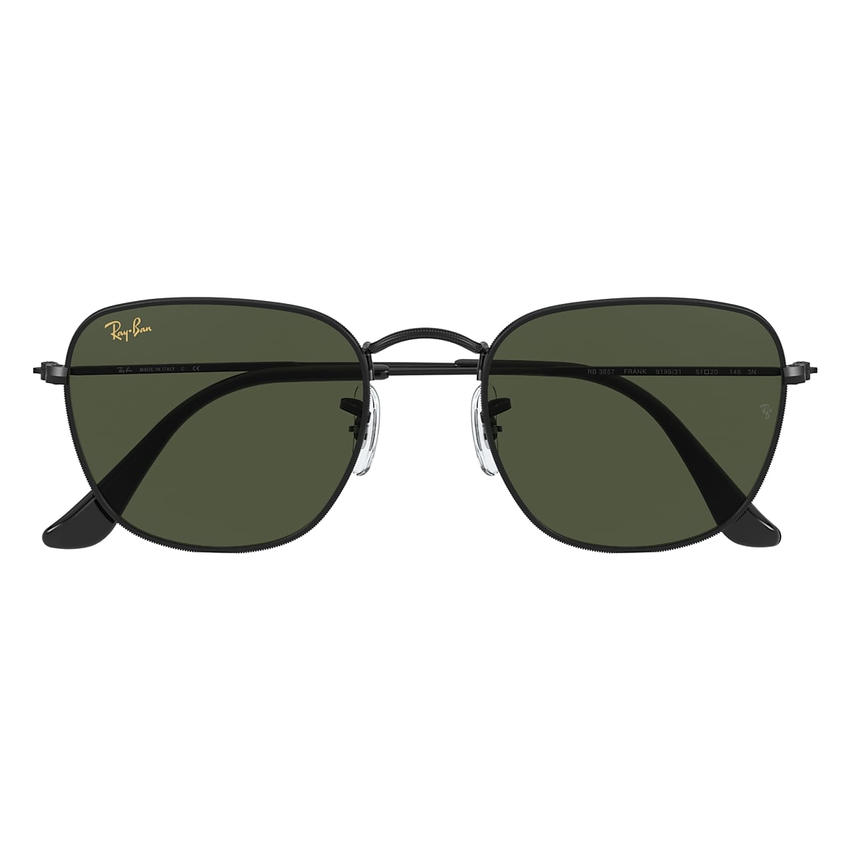FRANK Sunglasses in Black and G-15 Green - RB3857 | Ray-Ban® US
