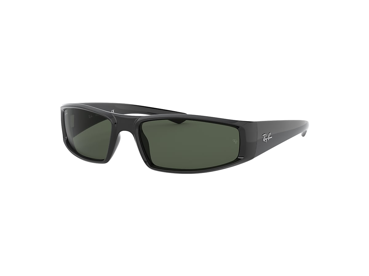 Ray Ban Sunglasses Unisex Rb4335 Black Frame Green Lenses 58 17