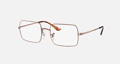 メガネ Ray-Ban Frame RB1969V 3104 Gold Frame Luxury Glasses RB1969V RECTANGLE Eyeglasses with Gold Frame - RB1969V | Ray