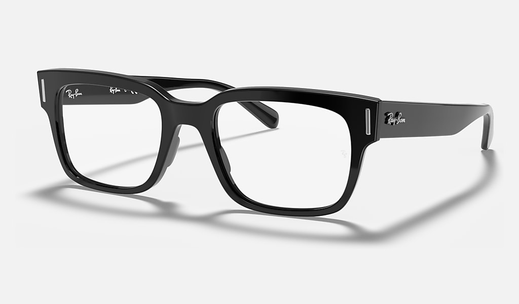 pak Omgaan met abstract Jeffrey Optics Eyeglasses with Black Frame | Ray-Ban®