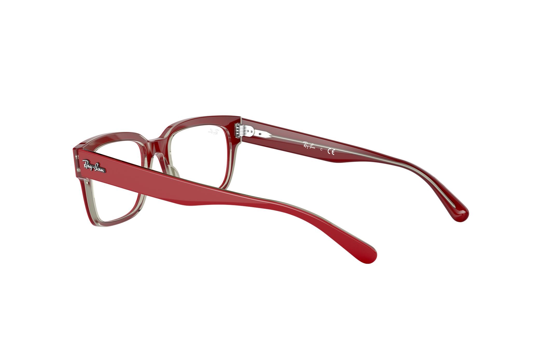 red ray ban reading glasses