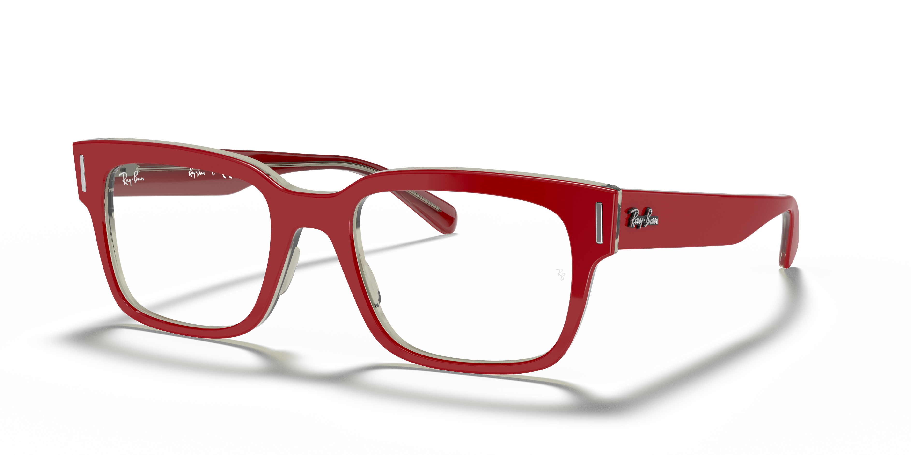 red ray ban glasses frames