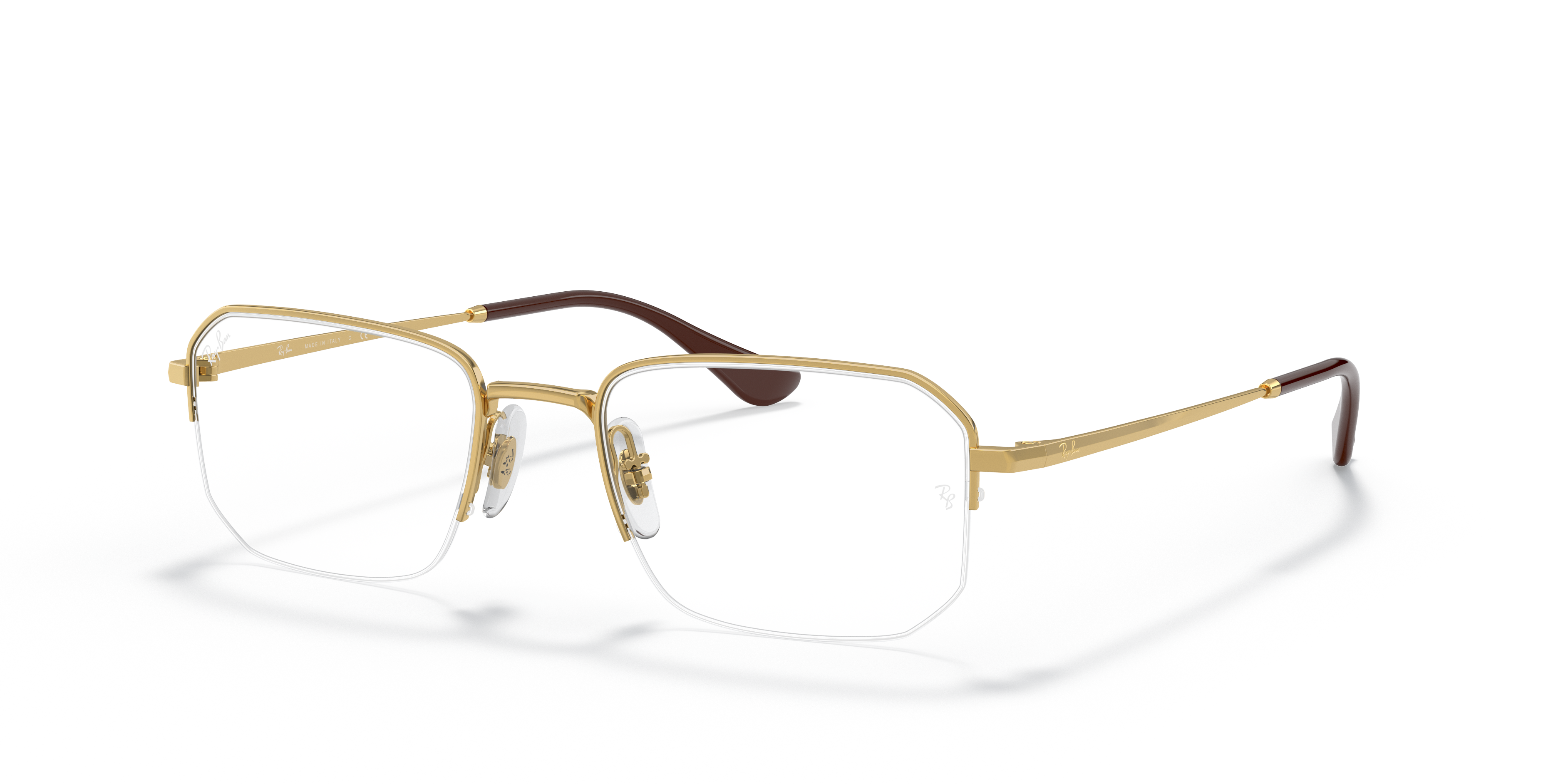 ray ban rimless gold