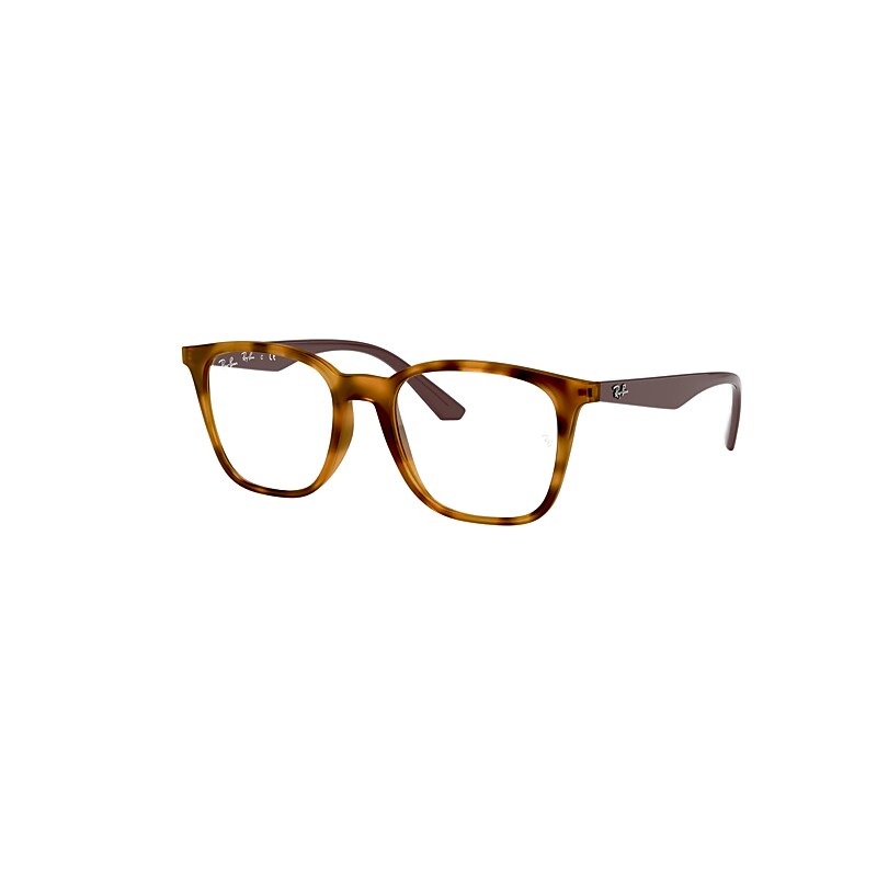 Ray-Ban RB7177 Marrón Montura Transparente Lentes polarizados 49-18 unisex Inyectado