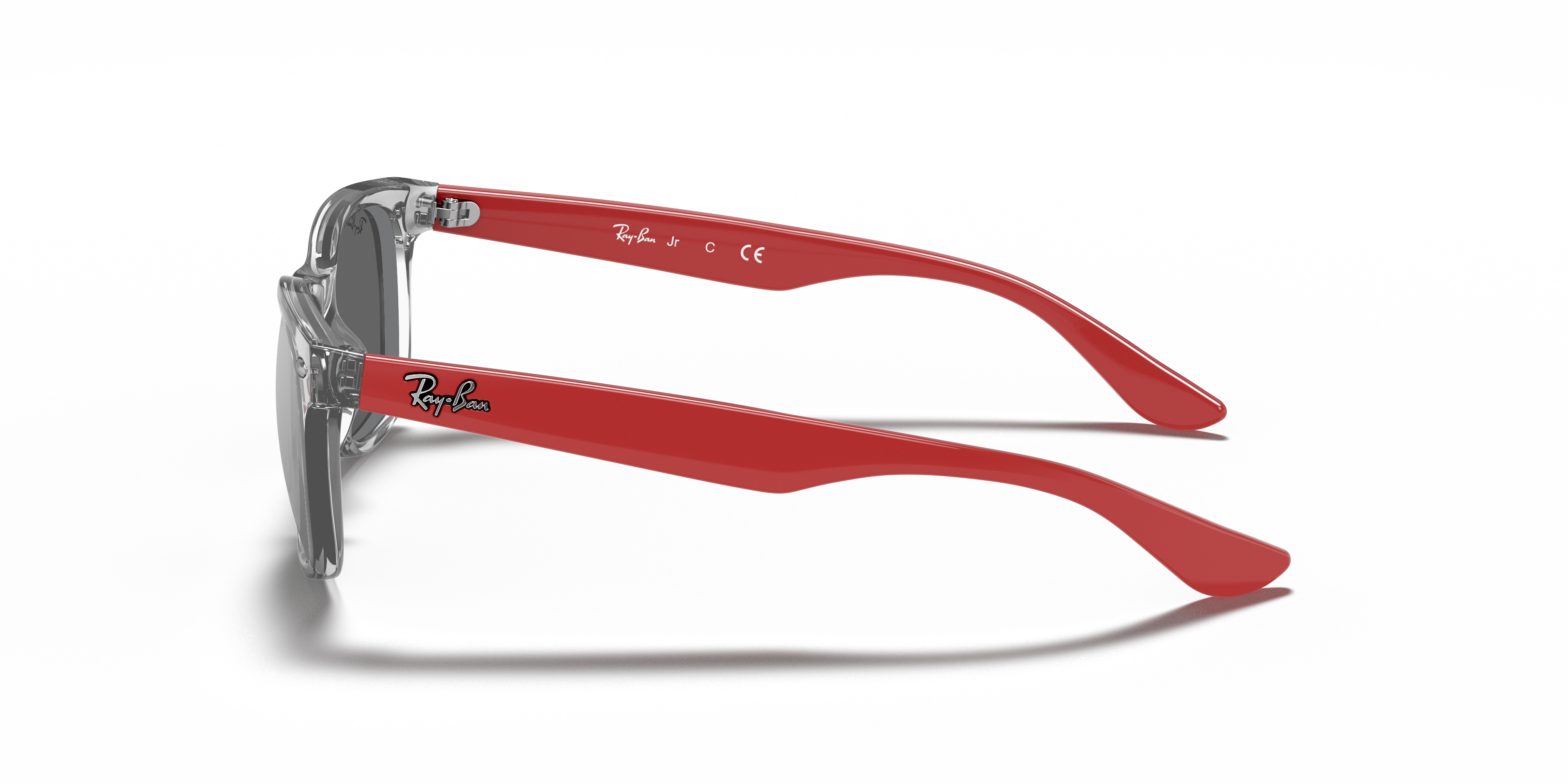 New Wayfarer Kids Sunglasses in Transparent Grey and Grey | Ray-Ban®