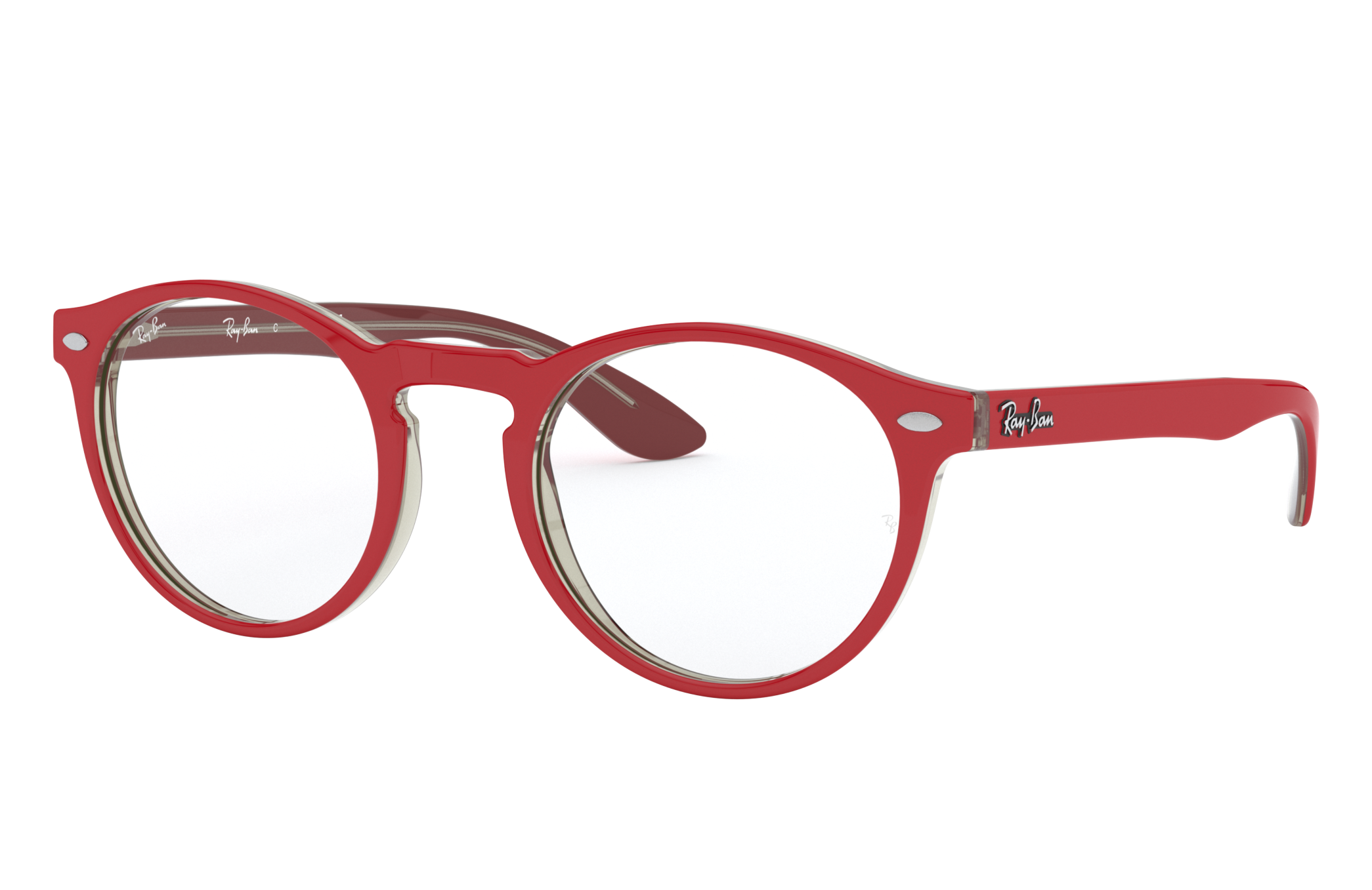 ray ban glasses red