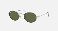 RayBan Silver Light Green Solid Color