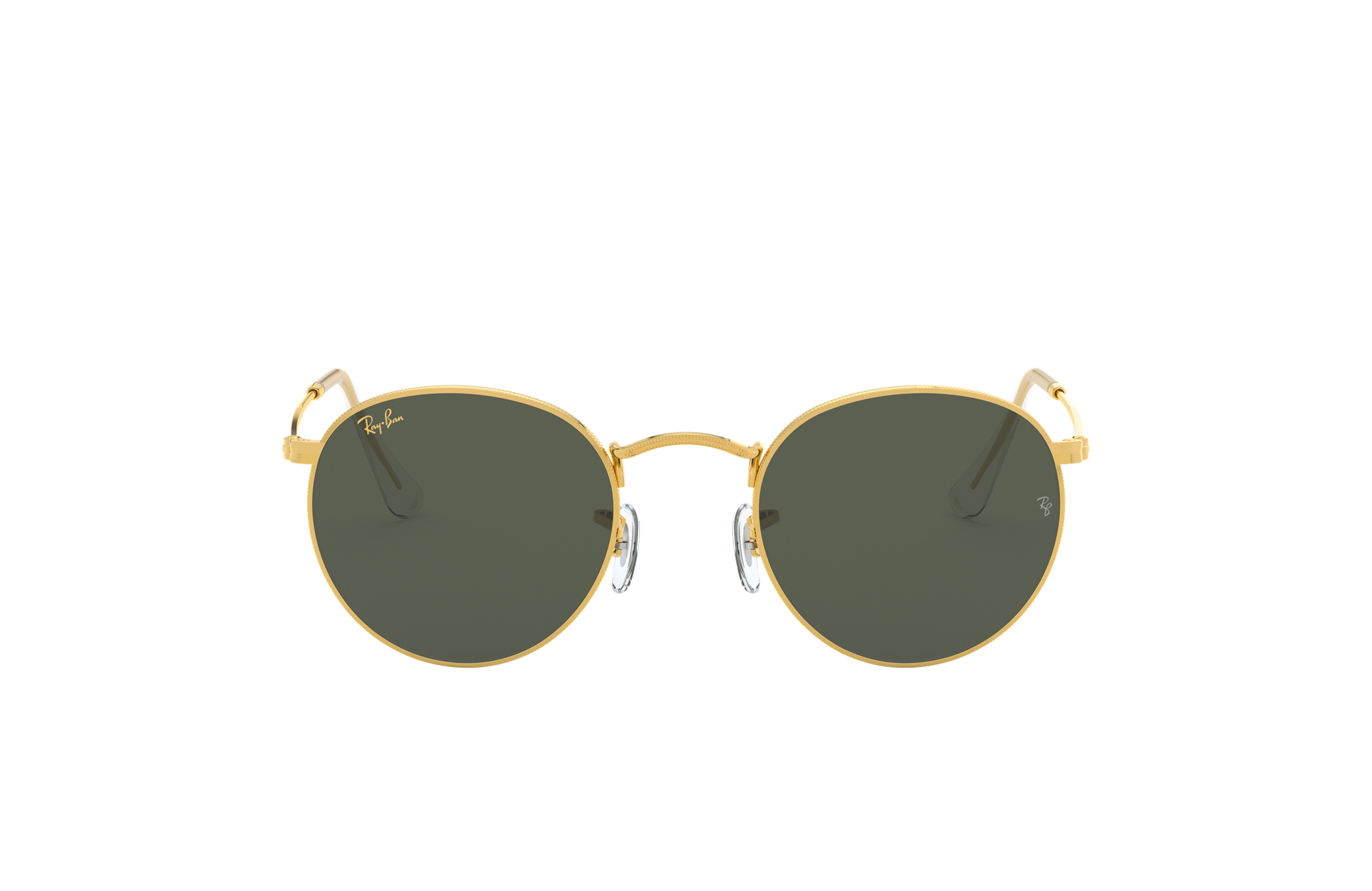 ray ban round metal legend gold