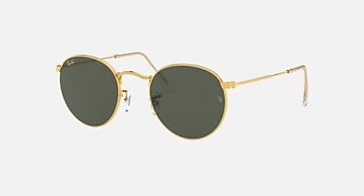 その他 Ray-Ban LEGENDS: UNTOLD STORIES ROUND METAL LEGEND GOLD Sunglasses in Gold and G-15 Green - RB3447