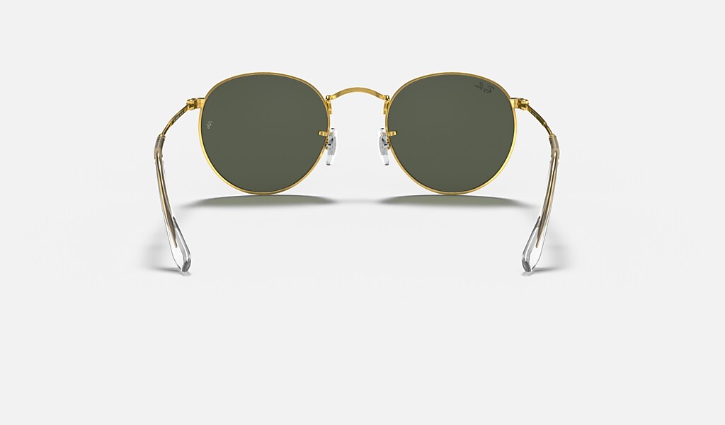 Metal Gold Sunglasses in and Green |
