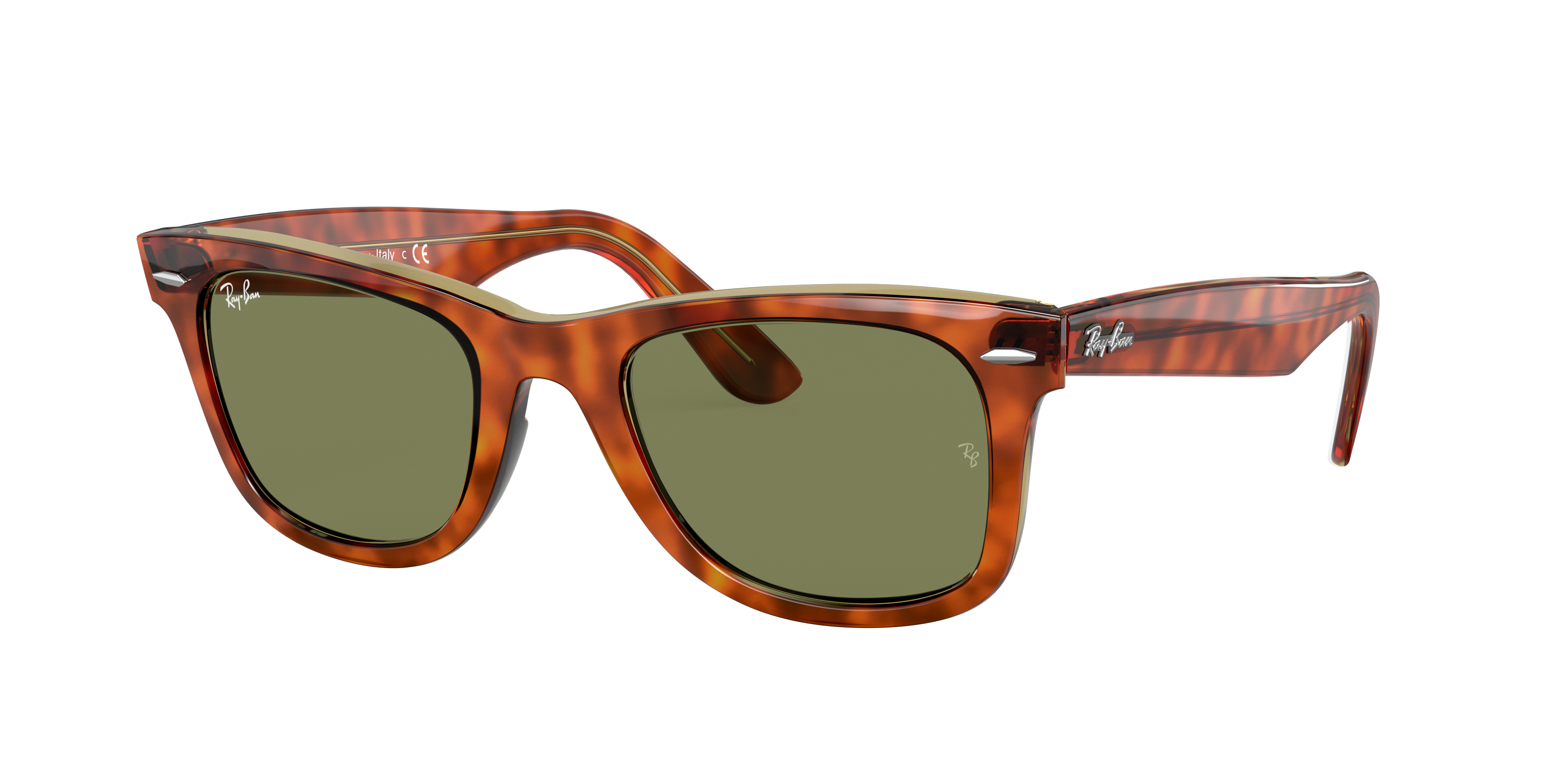 Original Wayfarer Bicolor Sunglasses in Tartaruga and Verde-claro | Ray-Ban®