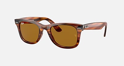 WAYFARER EASE Sunglasses in Striped Blue Havana and Blue Classic