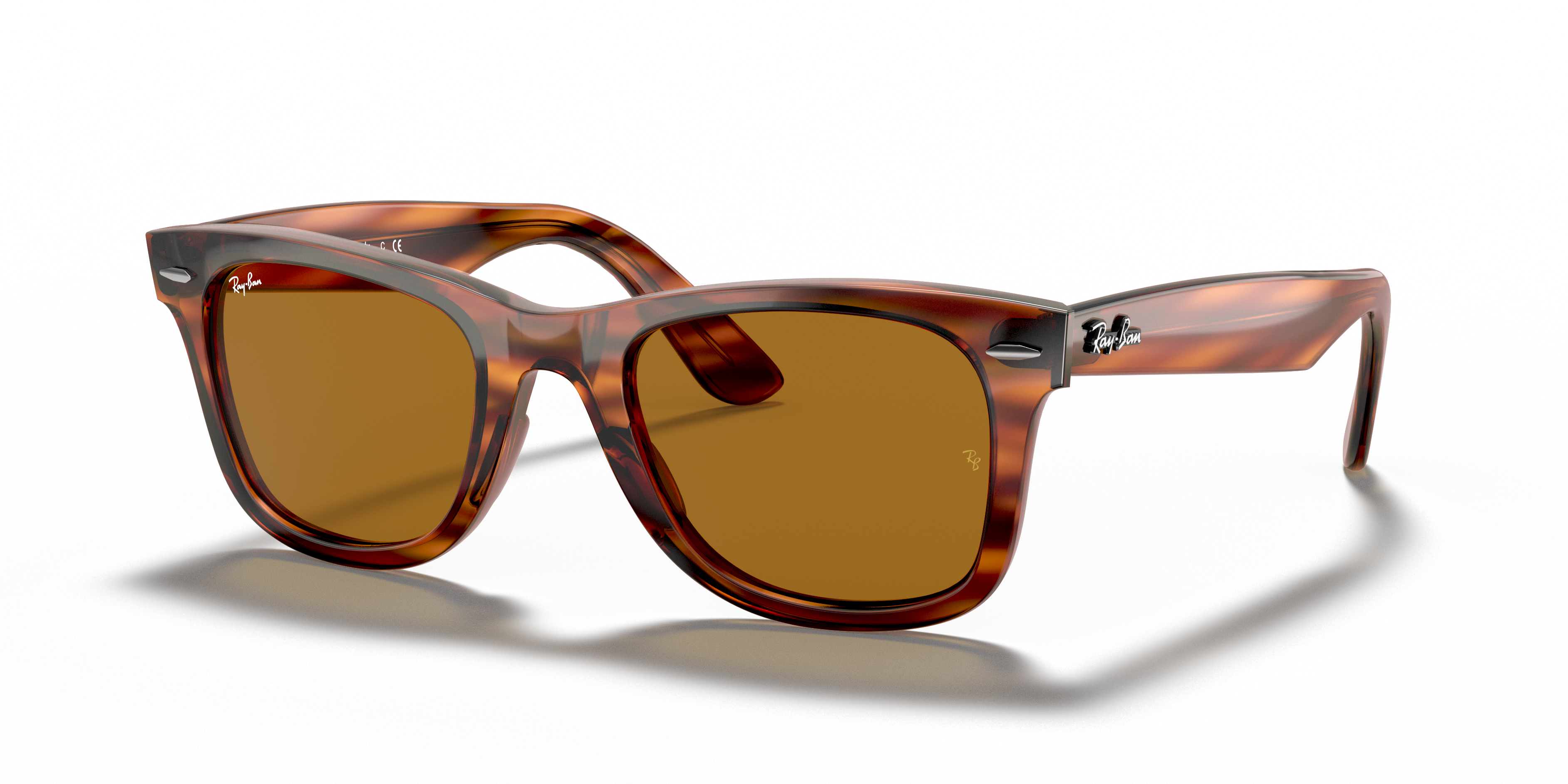 striped red havana ray ban