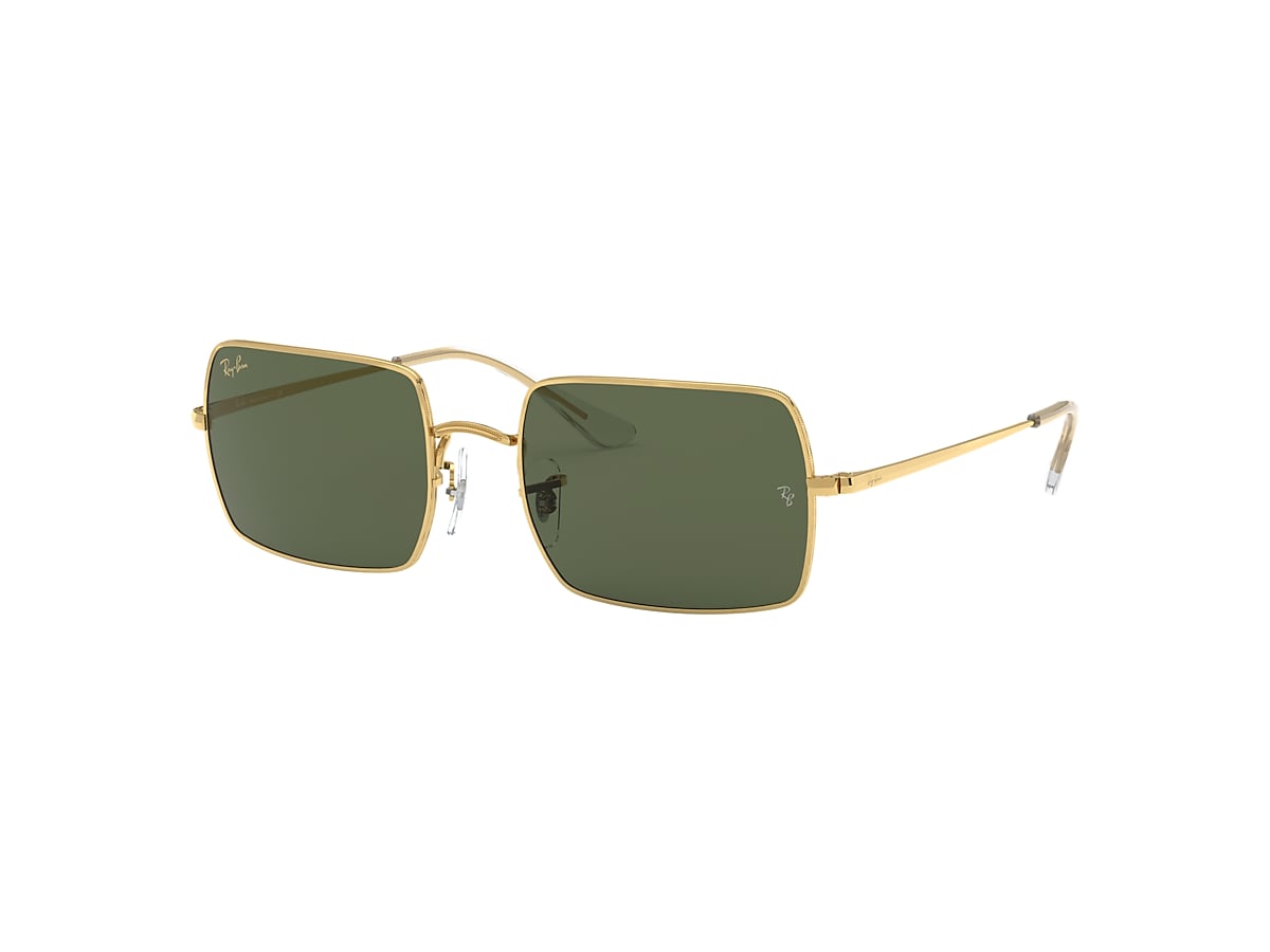 RECTANGLE 1969 Sunglasses in Gold and Green - RB1969 | Ray-Ban® NO