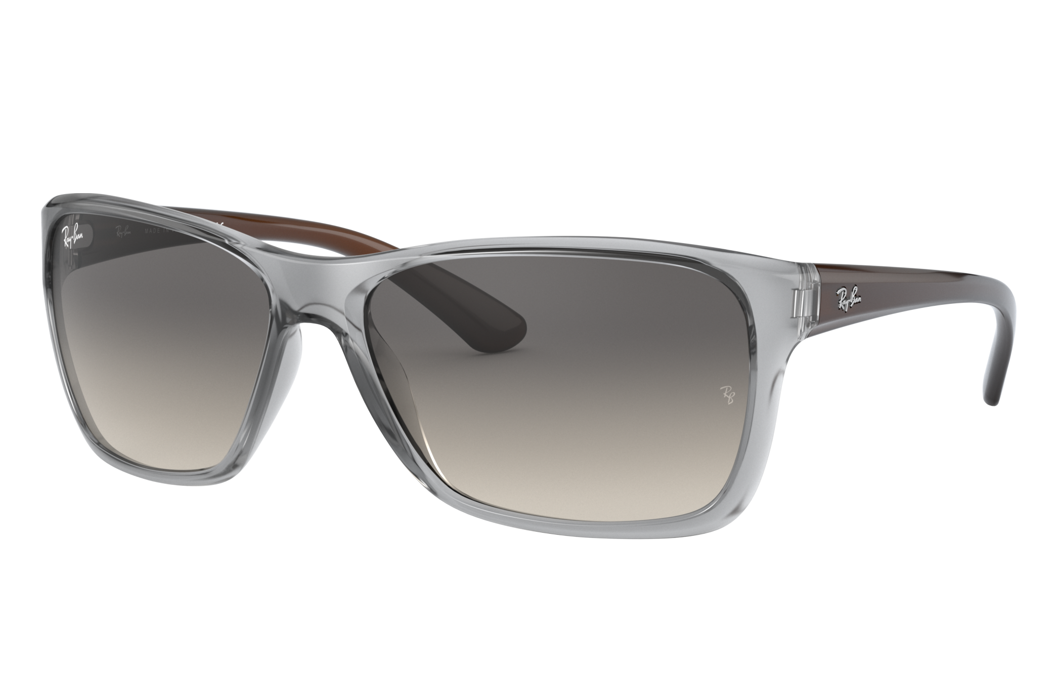 Ray Ban Rb4331 Sunglasses Brown Frame Grey Lenses 61-24