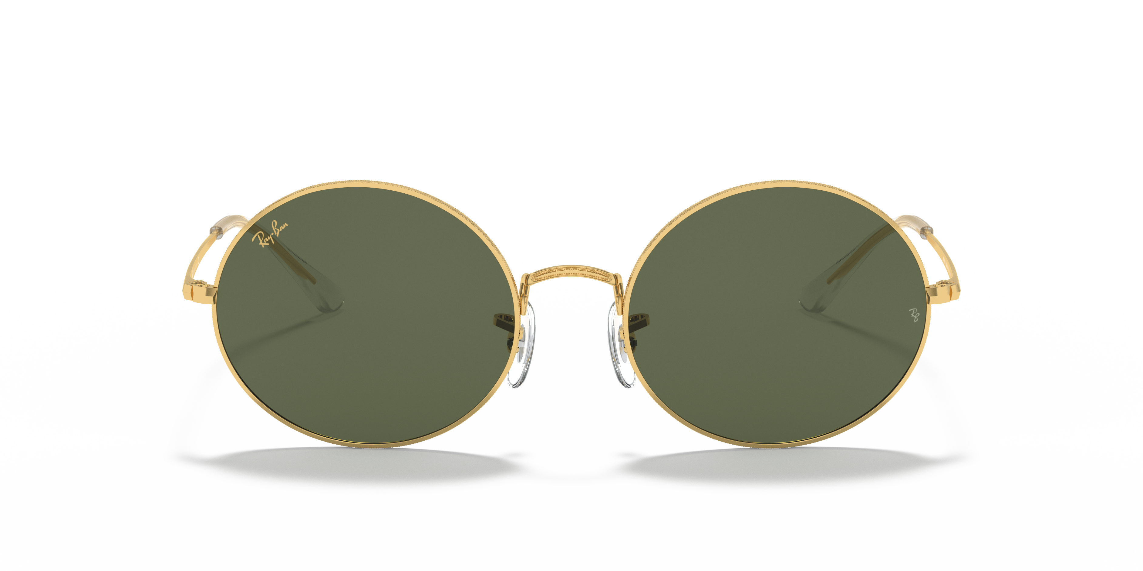 ray ban oval 1970 on face