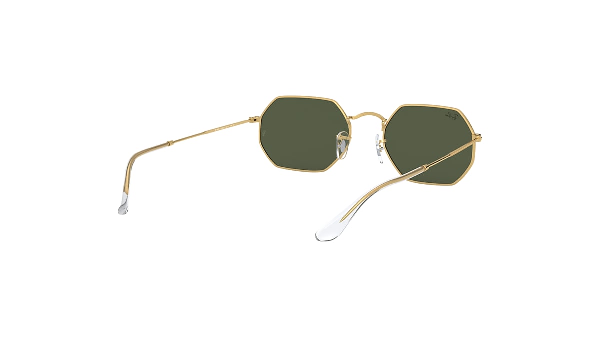 OCTAGONAL LEGEND GOLD Sunglasses in Gold and Green - RB3556 | Ray 