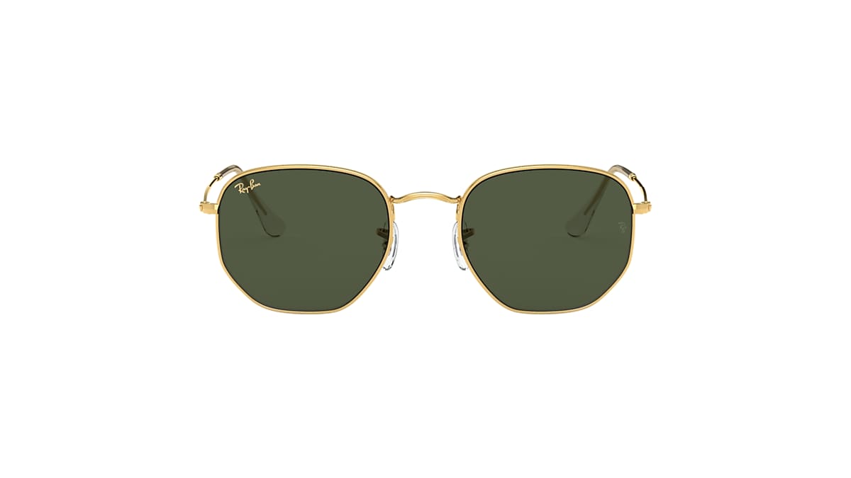 HEXAGONAL Sunglasses in Gold and Green - RB3548 | Ray-Ban