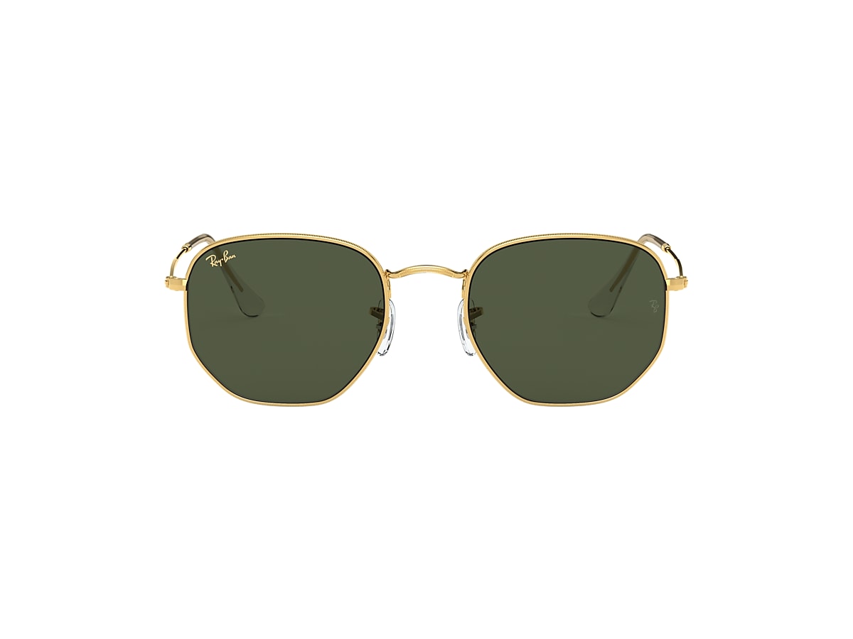 HEXAGONAL Sunglasses in Gold and Green - RB3548 | Ray-Ban 