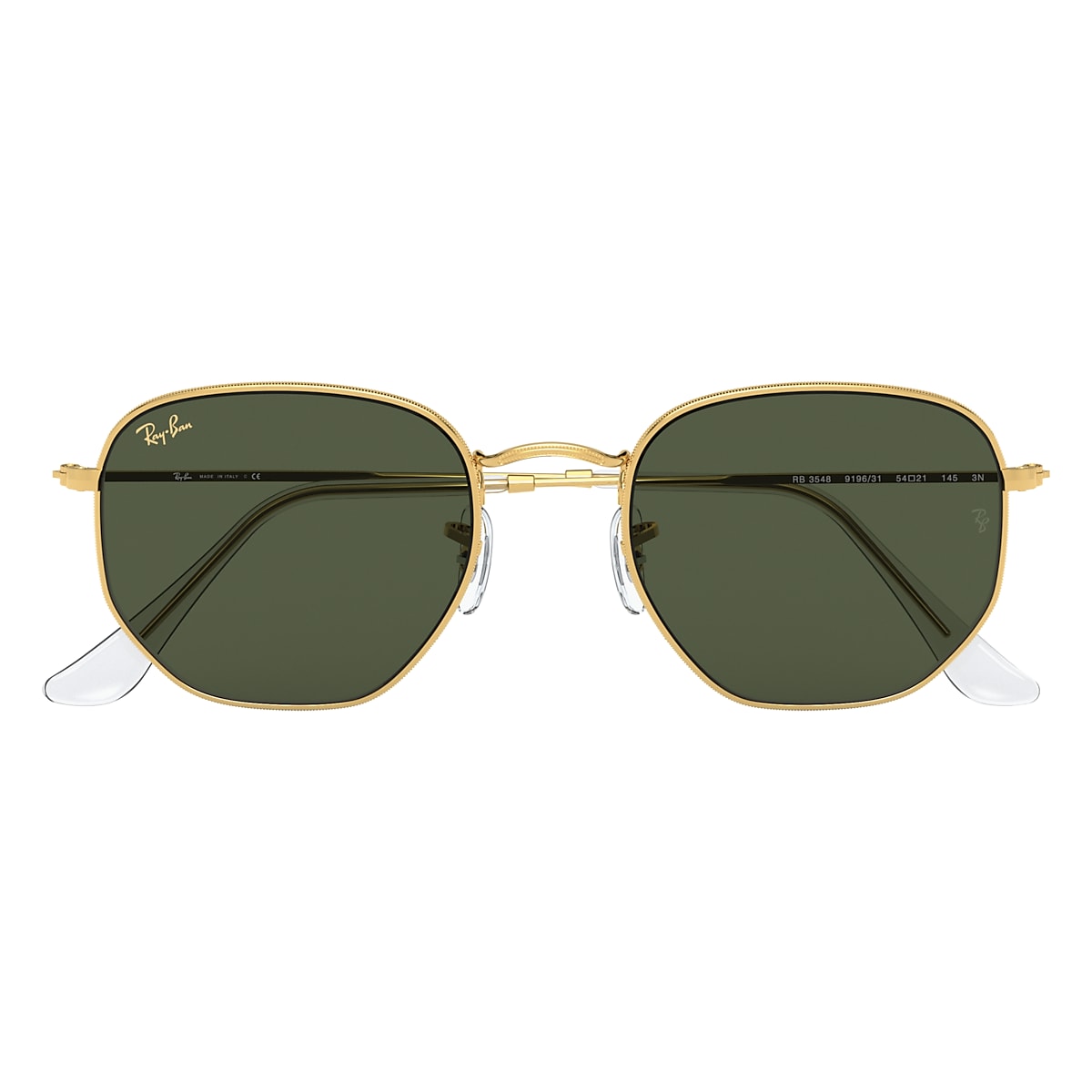 HEXAGONAL Sunglasses in Gold and Green - RB3548 | Ray-Ban® US