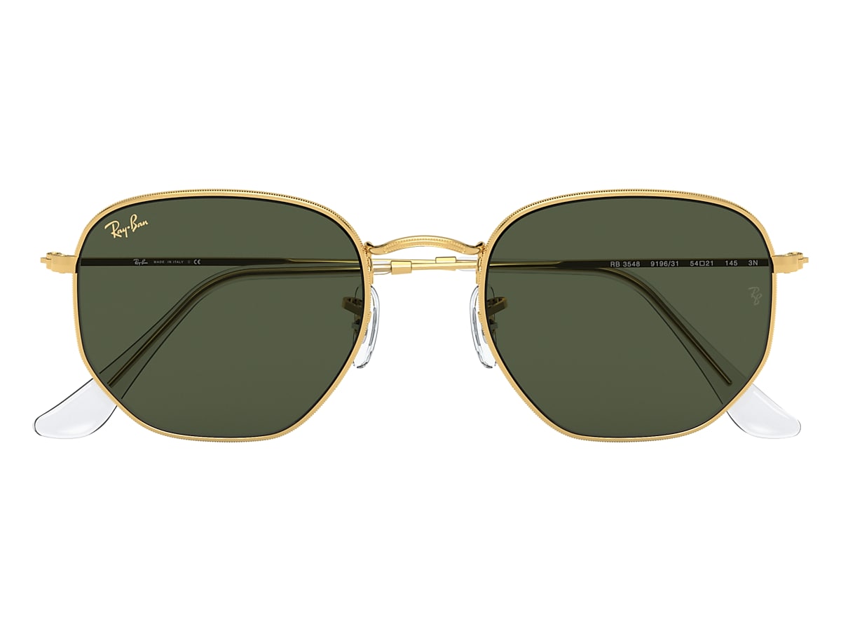 HEXAGONAL Sunglasses in Gold and Green - RB3548 | Ray-Ban® US