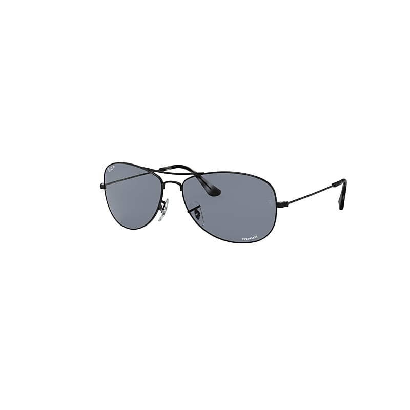 Ray-Ban Rb3562 Chromance Sunglasses Black Frame Blue Lenses Polarized 59-14 product image
