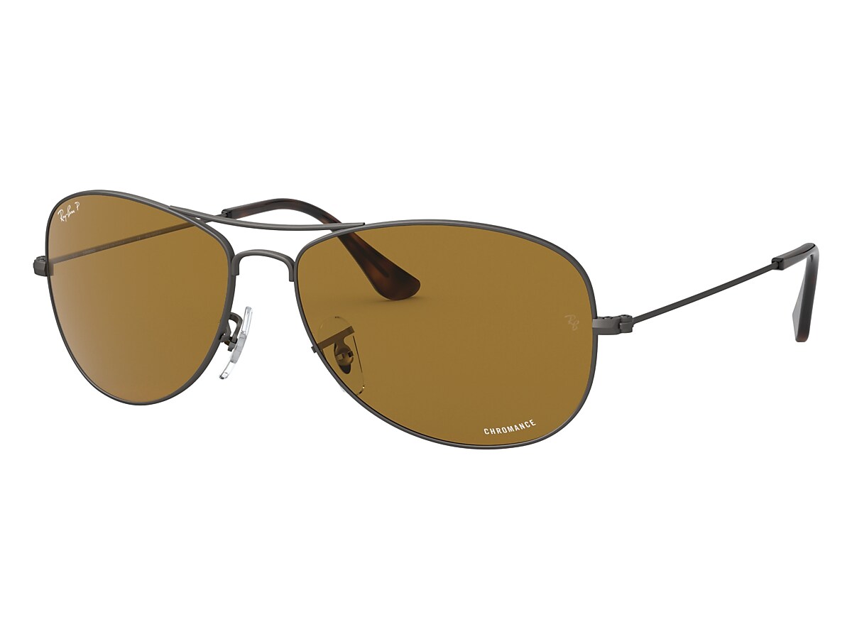 RB3562 CHROMANCE Sunglasses in Gunmetal and Brown 