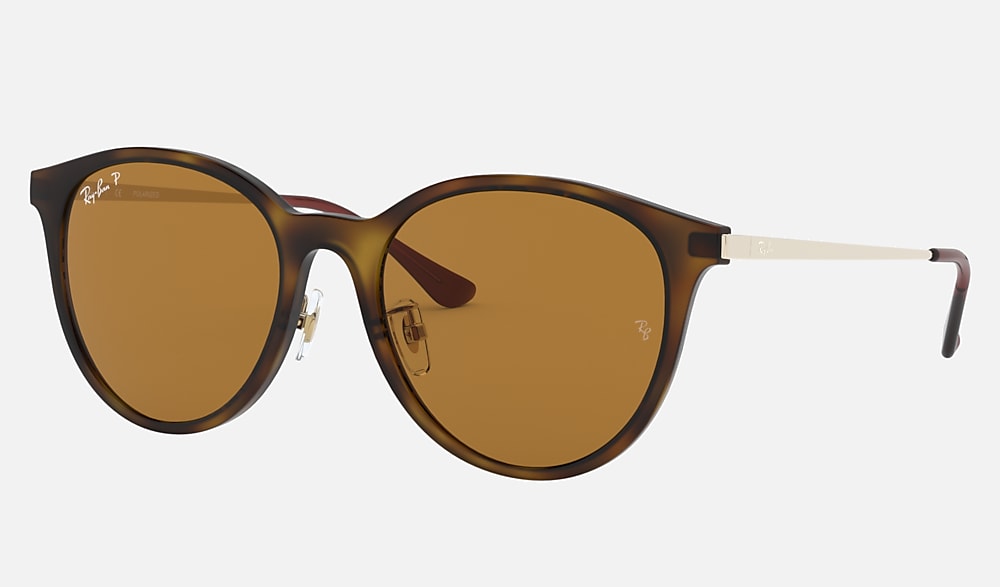 Light Havana Sunglasses in Brown and RB4334D - Ray-Ban