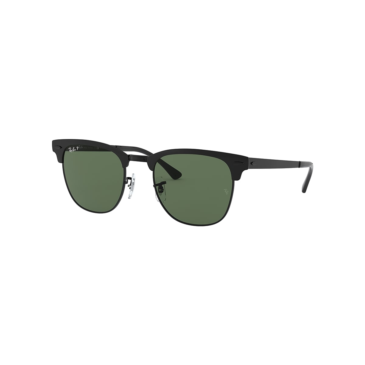 CLUBMASTER METAL Sunglasses in Black and G-15 Green - RB3716 CLUBMASTER METAL Sunglasses in Black and G-15 Green - RB3716