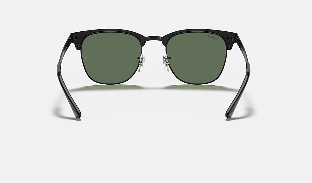 Clubmaster Metal Sunglasses in Black and Green | Ray-Ban®