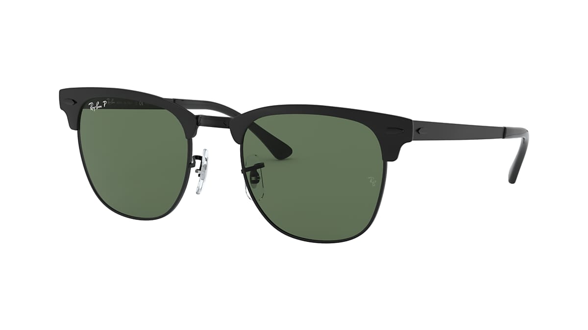 CLUBMASTER METAL Sunglasses in Black and Green - Ray-Ban