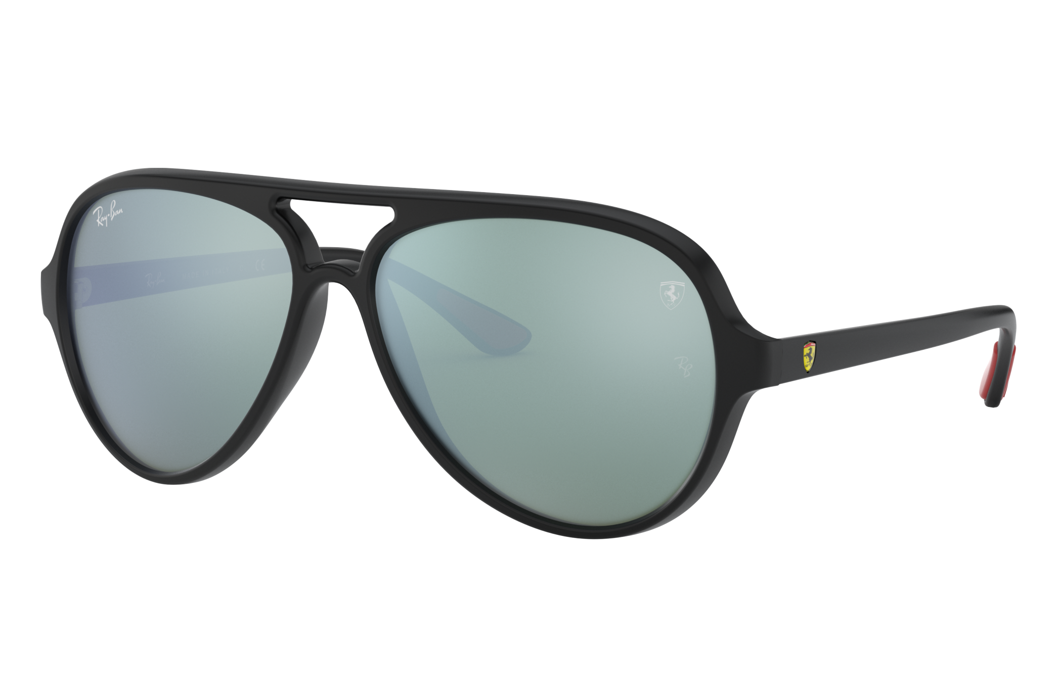 Rb4125m Scuderia Ferrari Collection Sunglasses in Black and Silver | Ray-Ban ®
