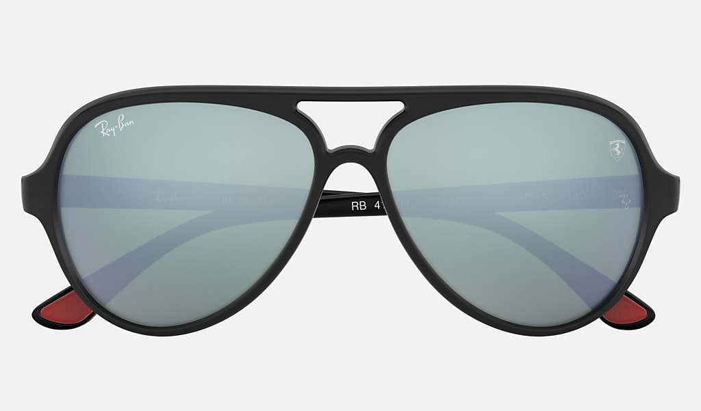 donor monster Spruit Rb4125m Scuderia Ferrari Collection Sunglasses in Black and Silver | Ray-Ban ®